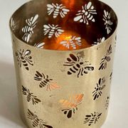 PHOTOPHORE aux Abeilles LAITON