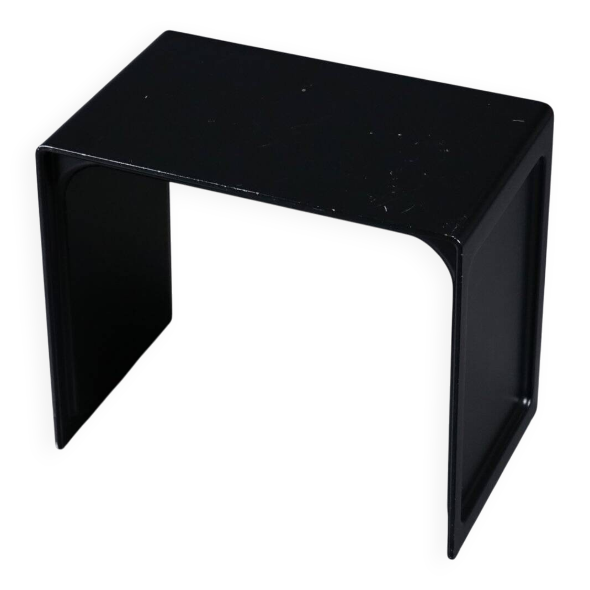 Table d'appoint vintage modèle 621 en noir, signée Dieter Rams pour Vitsœ