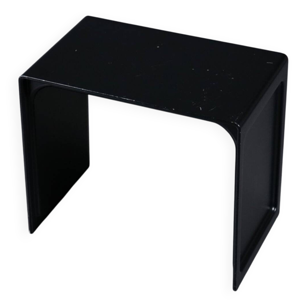 Table d'appoint vintage modèle 621 en noir par Dieter Rams pour Vitsœ