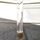 Hollywood Regency gold and perspex side or small coffee table
