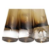 Flutes en verres fumé pierre schneider