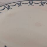 Set of 7 iron earth flat plates u&c sarreguemines and digoin