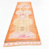 Tapis de couloir vintage orange pâle 3x13, 94x381 cm
