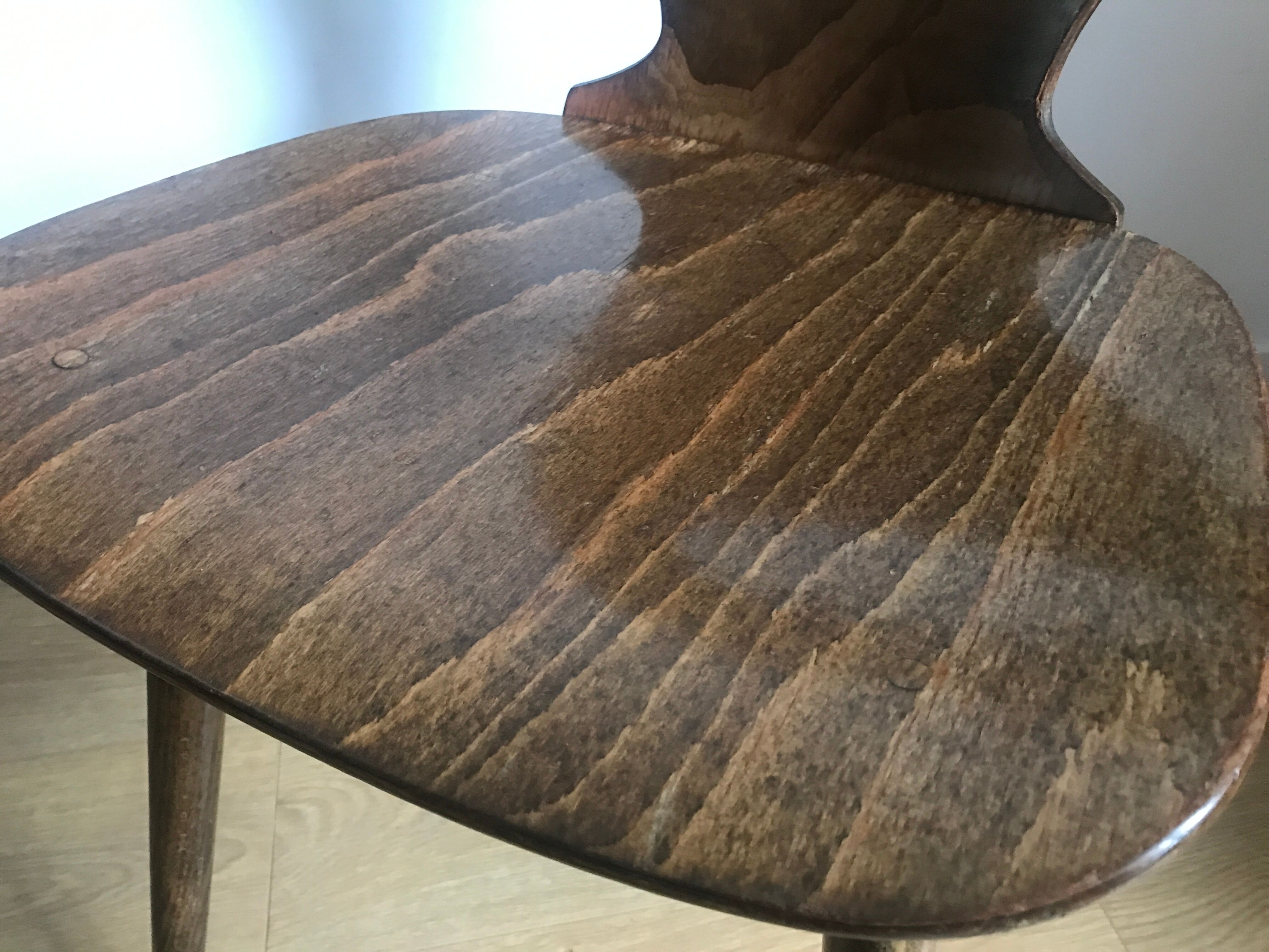 Pair of bistro chairs "rustic" model of baumann called "ant"