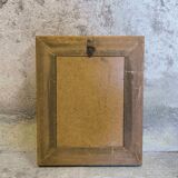 Rectangular wooden mirror