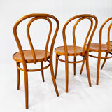 Vintage birch bentwood dining chairs 1960s