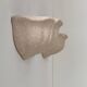 Pair of vintage wall sconces, speckled pink plaster, France, 1970
