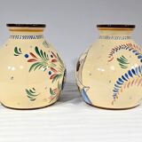 Pair of Earthenware Vases, Henriot Quimper – Mid 20th Century
