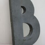 Panel letter in zinc