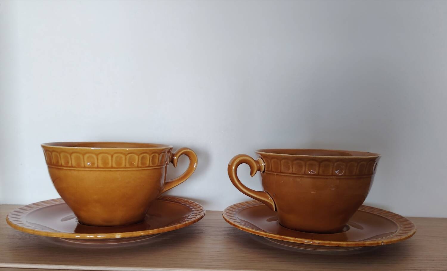 Large cups and saucers