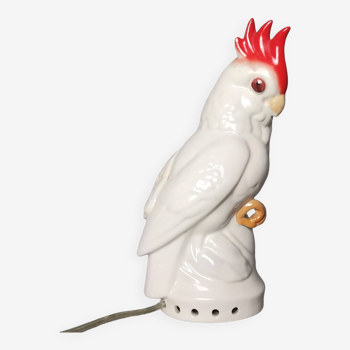 Vintage East Germal porcelain bird night light