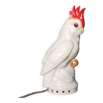 Vintage East Germal porcelain bird night light