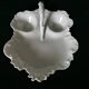 white Limoges porcelain crudité dish