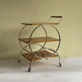 Art deco rolling bar cart, hungary 1930s