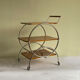 Art deco rolling bar cart, hungary 1930s