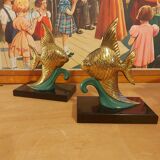 Pair of fish bookends