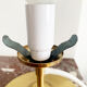 Old glass globe table lamp