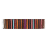 Tapis de couloir vintage turc fait main en laine et coton multicolore, années 1970