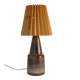 Unique Scandinavian Modern Brutalist Ceramic Table Lamp by Tilgmans, Sweden