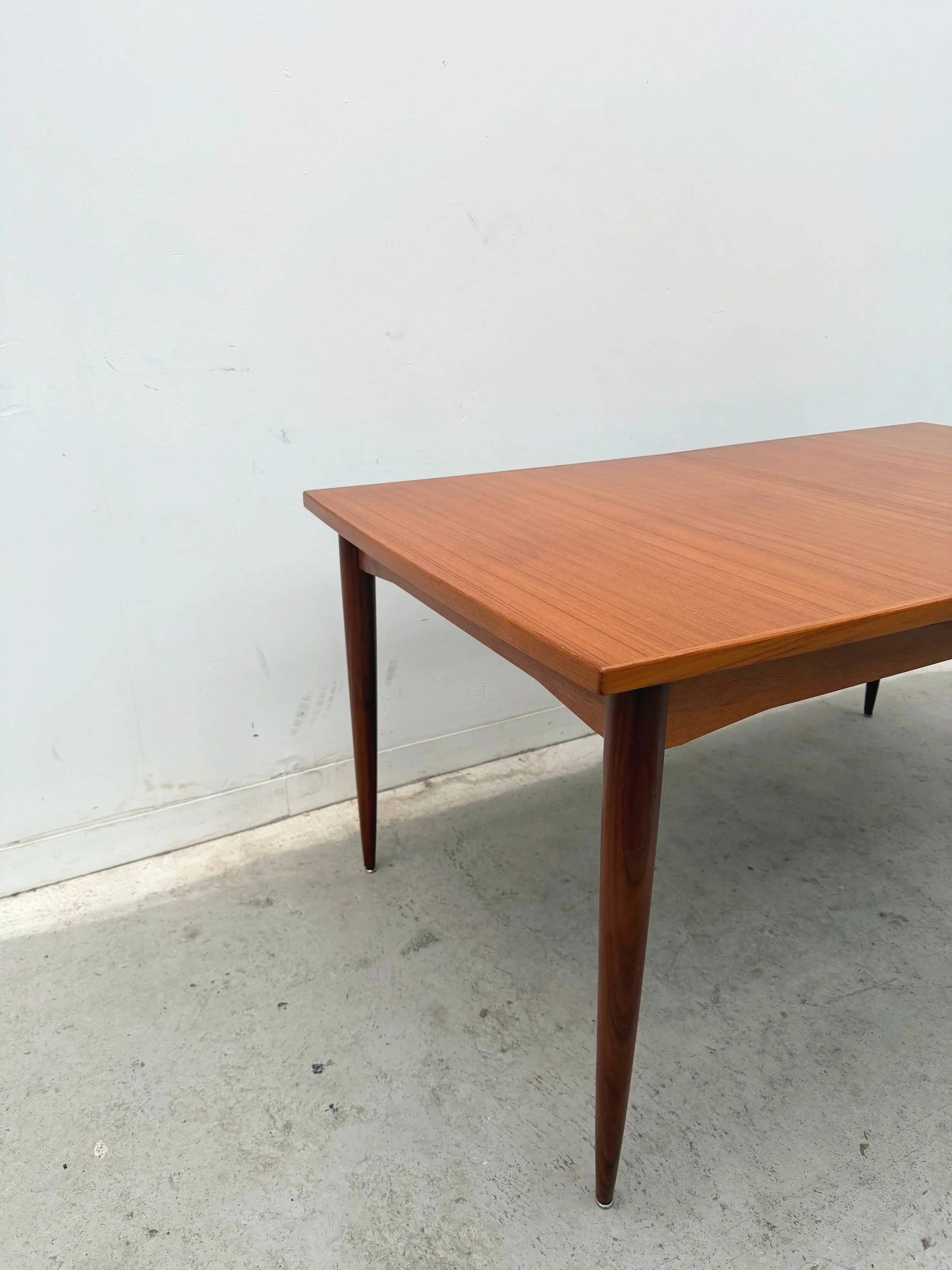 Scandinavian teak dining table, 1960