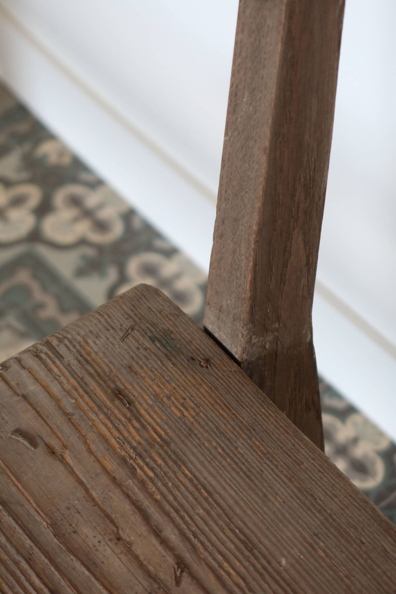 Pair of old wooden church benches – rustic chapel benches