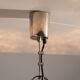 Murano glass pendant with chromed details
