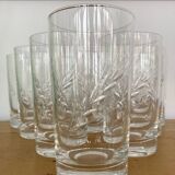 Set 10 verres orangeade cristal taillé