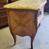 2 rosewood drawer chest of drawers with marble top