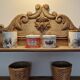 Carved 1900s wall or table shelf