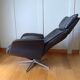 Fauteuil cuir relax Hjort Knudsen gris anthracite