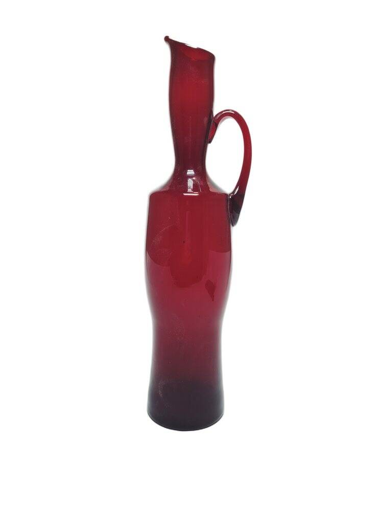 Postmodern jug by Zbigniew Horbowy for Sudety Glassworks, Poland, 1970s