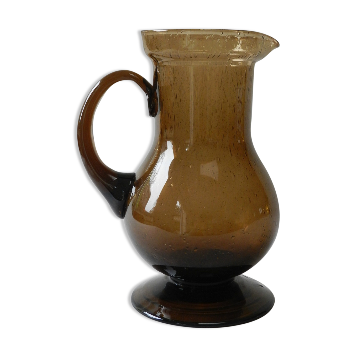 Vintage blown glass decanter