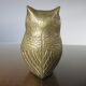 Owl, 70s golden brass owl