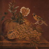 Still life on paper signed and dated 1839