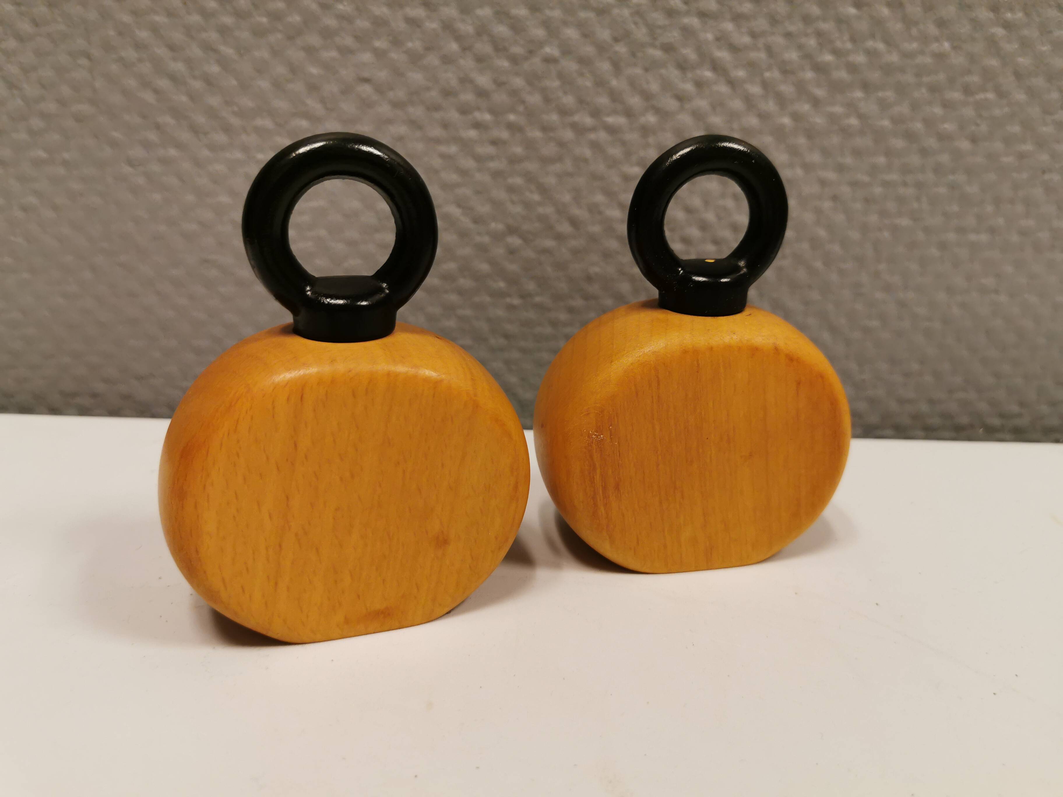 Pepper and salt mills designed by Nissen Denmark, late 20th century.