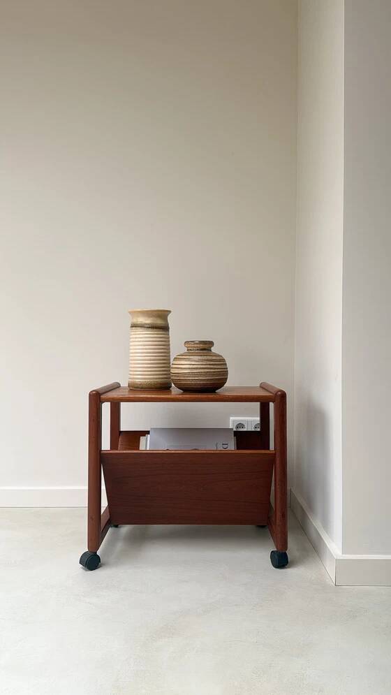Vintage Danish Furniture teak side table/magazine rack
