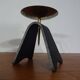 Brutalist Iron and Brass Candleholder, 1960s