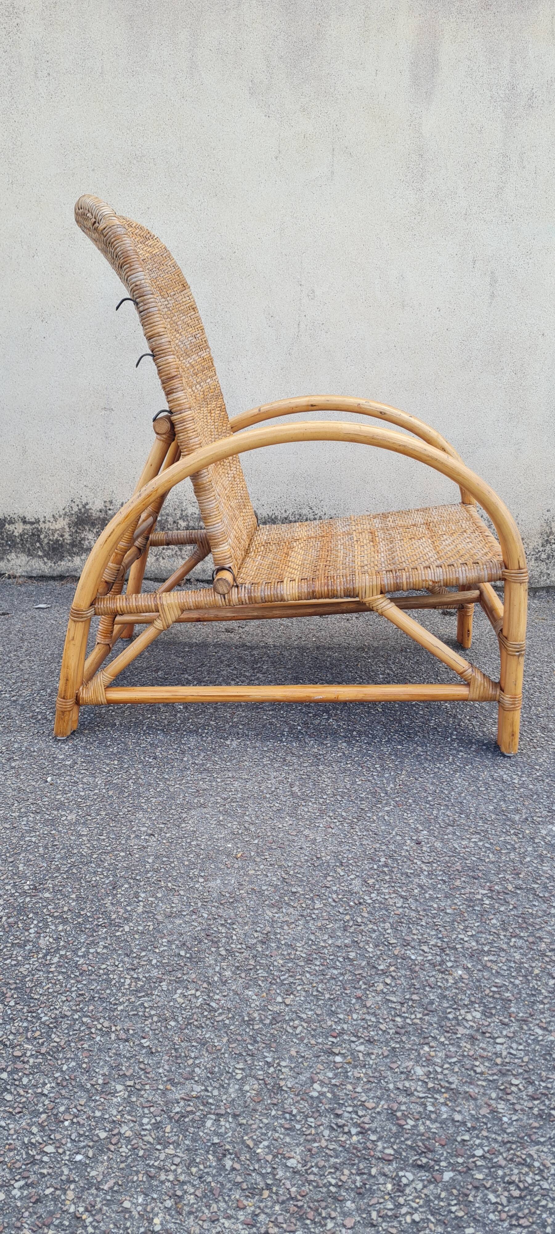 Rattan armchair