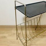Perforated metal magazine rack