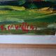 Landscape oil on panel Giuseppe Cavallini (Livorno 1916-2000) Villa Fabbricotti
