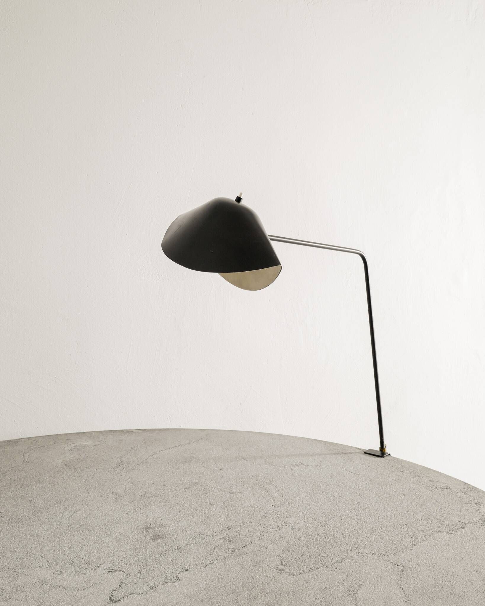 Black French Mid Century Agrafée Desk Clip Lamp by Serge Mouille, 1950s