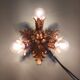 Wall lamp/ceiling lamp in gilded metal, Banci Firenze, 70s