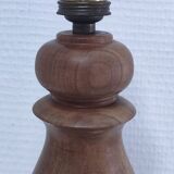 Vintage turned solid wood lamp base