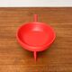 Mid-Century Modern Red Tripod Bowl in Wood from Paavo Asikainen, Finland, 1960s