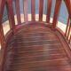 Mahogany office chair with swivel function