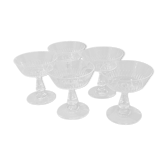 Set de 5 coupes à champagne en cristal
