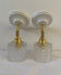 Paire d’appliques murales globes vintage en verre