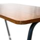 Wooden and metal coffee table