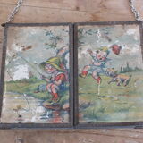 Triptych mirror 42x15cm