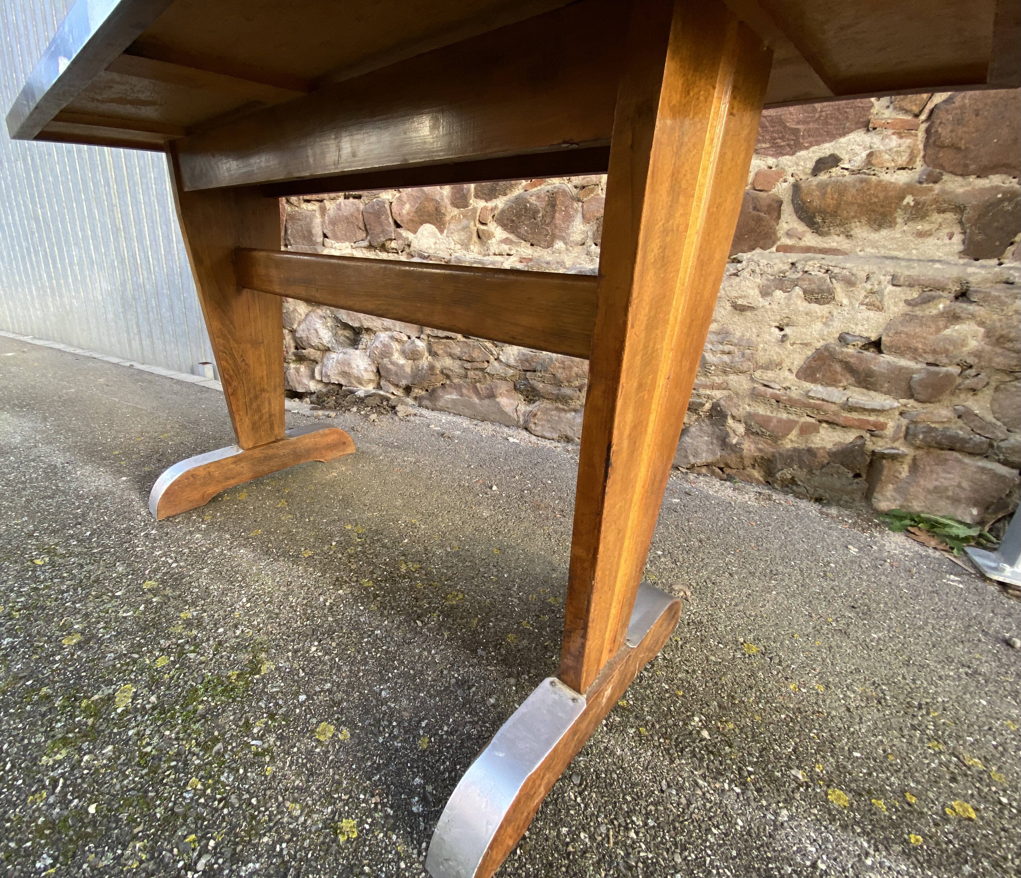 Art deco bistro coffee table covered in formica 1950